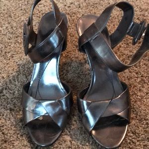 Ann Marino silver sandals